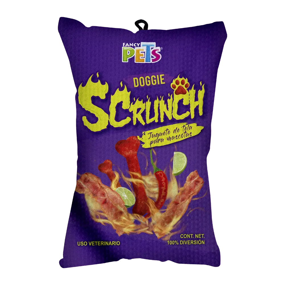 Juguete de Tela Doggie Scrunch Fuego