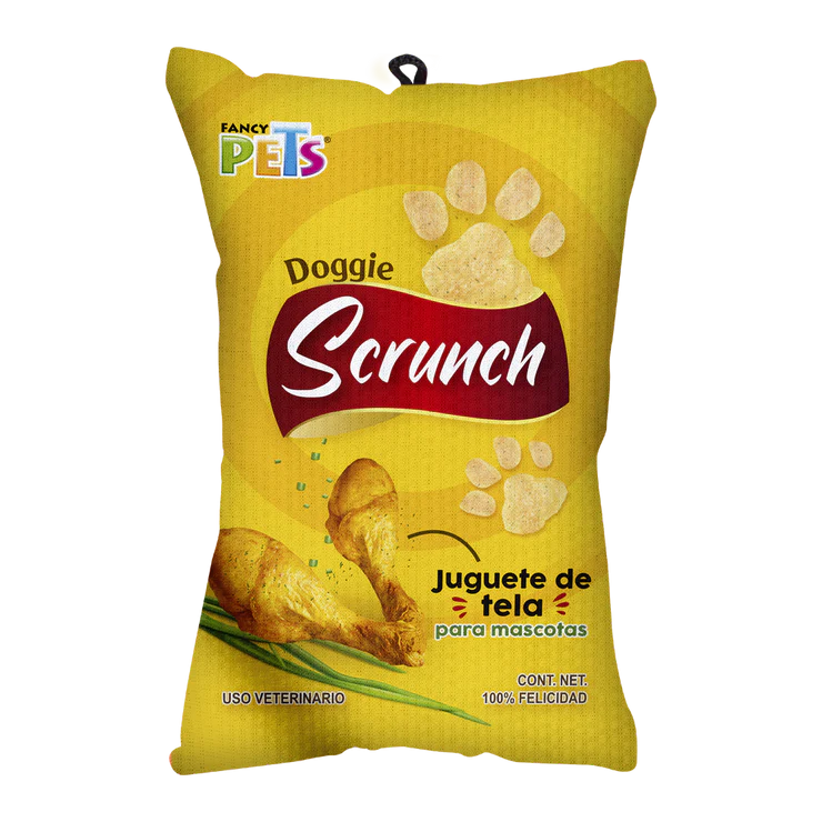 Juguete de Tela Doggie Scrunch Pollo
