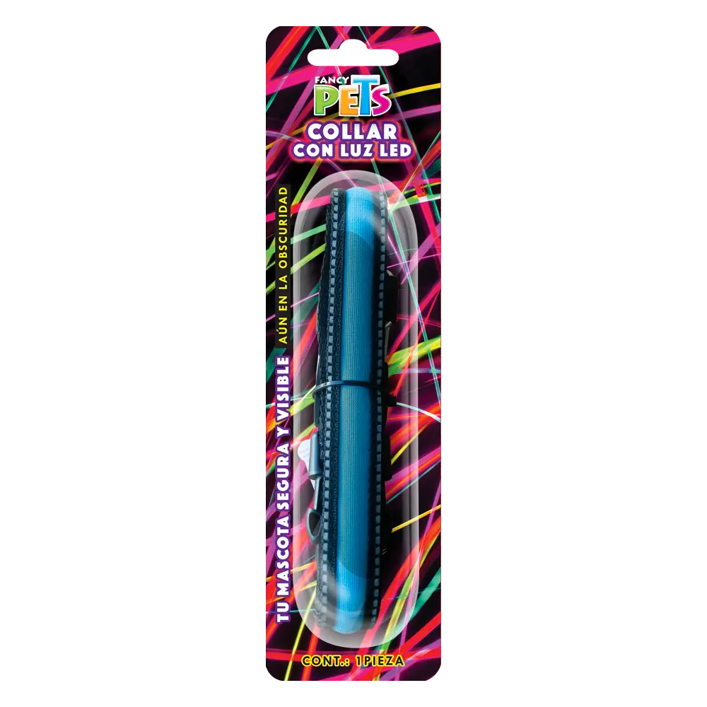Collar Led Bandas Reflejantes Ch.