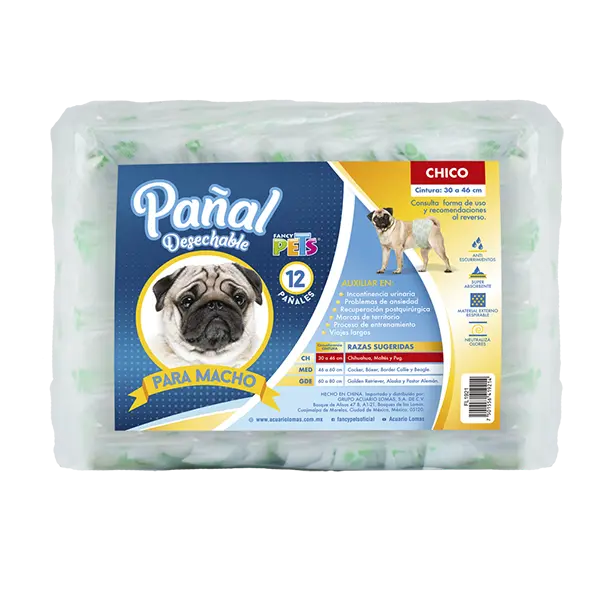 Pañal Ch P/Macho - 12 PZ