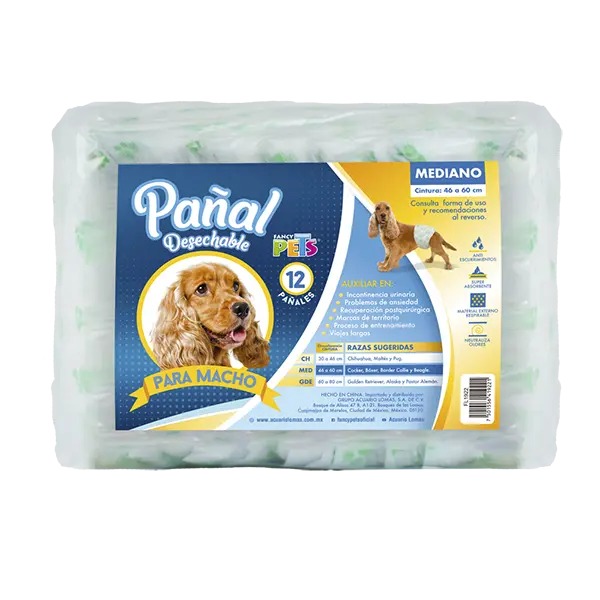 Pañal Med P/Macho - 12 PZ