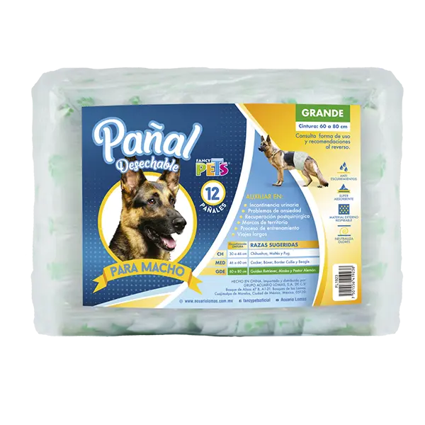 Pañal Gde P/Macho - 12 PZ