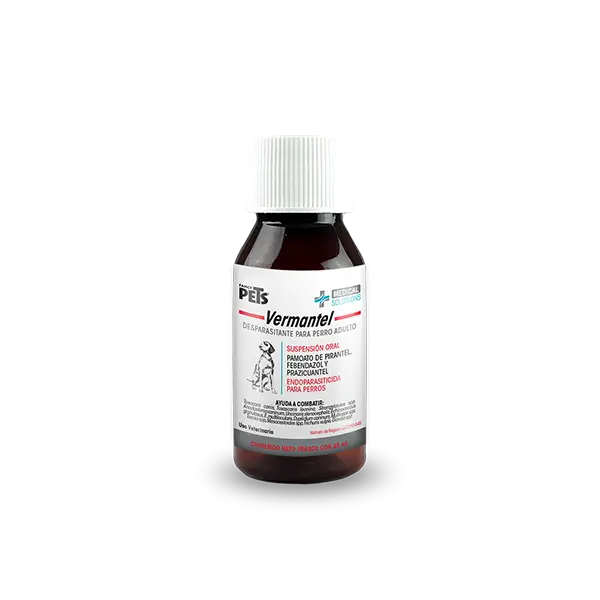 MS Vermantel Desparasitante P/Adulto 25 ML.