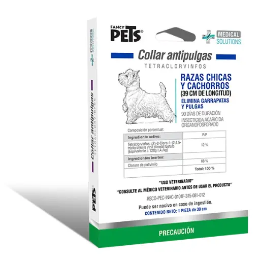 [FL3602] MS Collar Antipulgas P/Razas Chicas y Cachorros (39 CM)